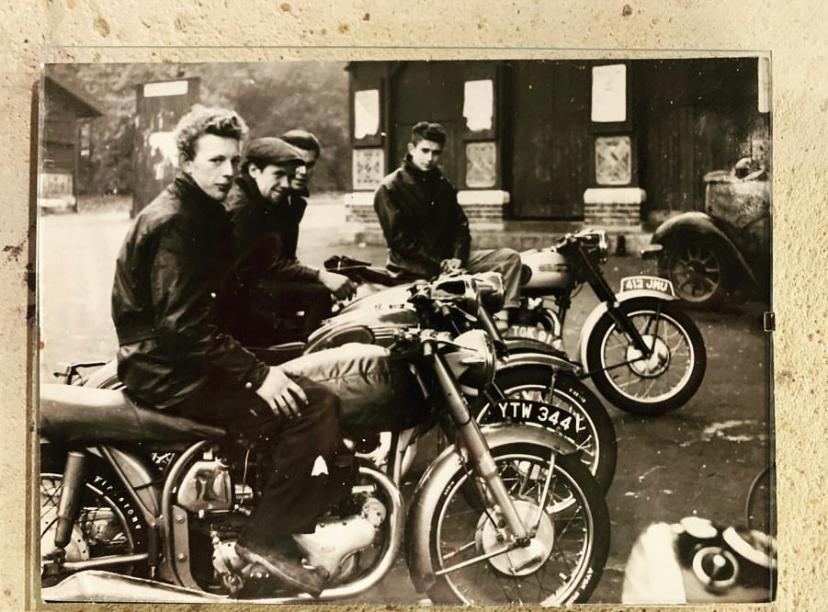 An old photo of the London bike scene