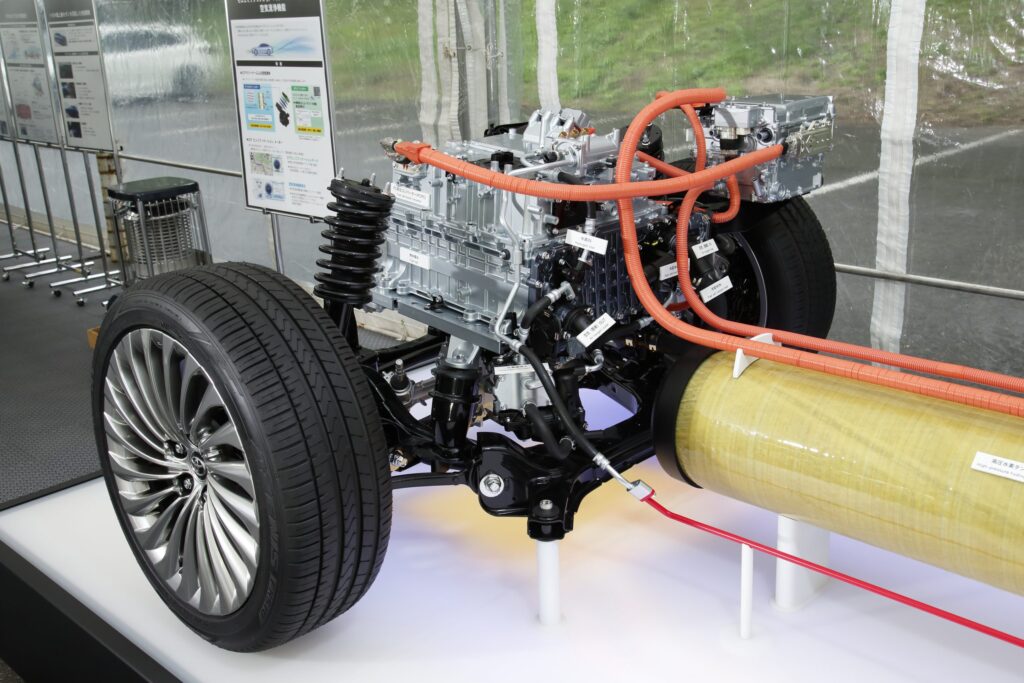 An internal view of the hydrogen cell power